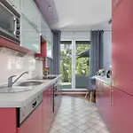 Grey And Pink Two Bedroom In Cracow With Parking, Desk, Terrace And Jacuzzi Bathtub By Renters Apartment